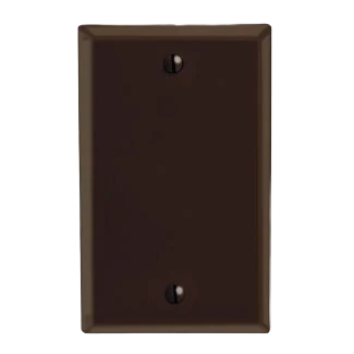Enhanced Leviton 1 Gang Standard Size No Device Brown Box Mount Blank Wallplate Green
