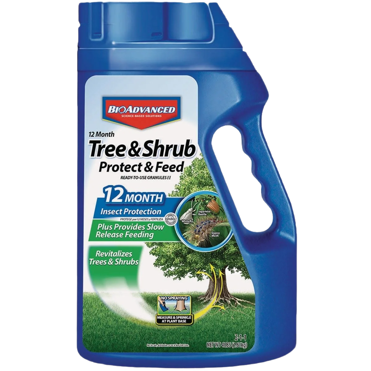 Enhanced BioAdvanced Tree Shrub Protect Feed Insect Killer Granules 4 lb. Long-Lasting