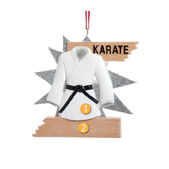 Safe Kurt S. Adler Personalized Karate Ornament Fast