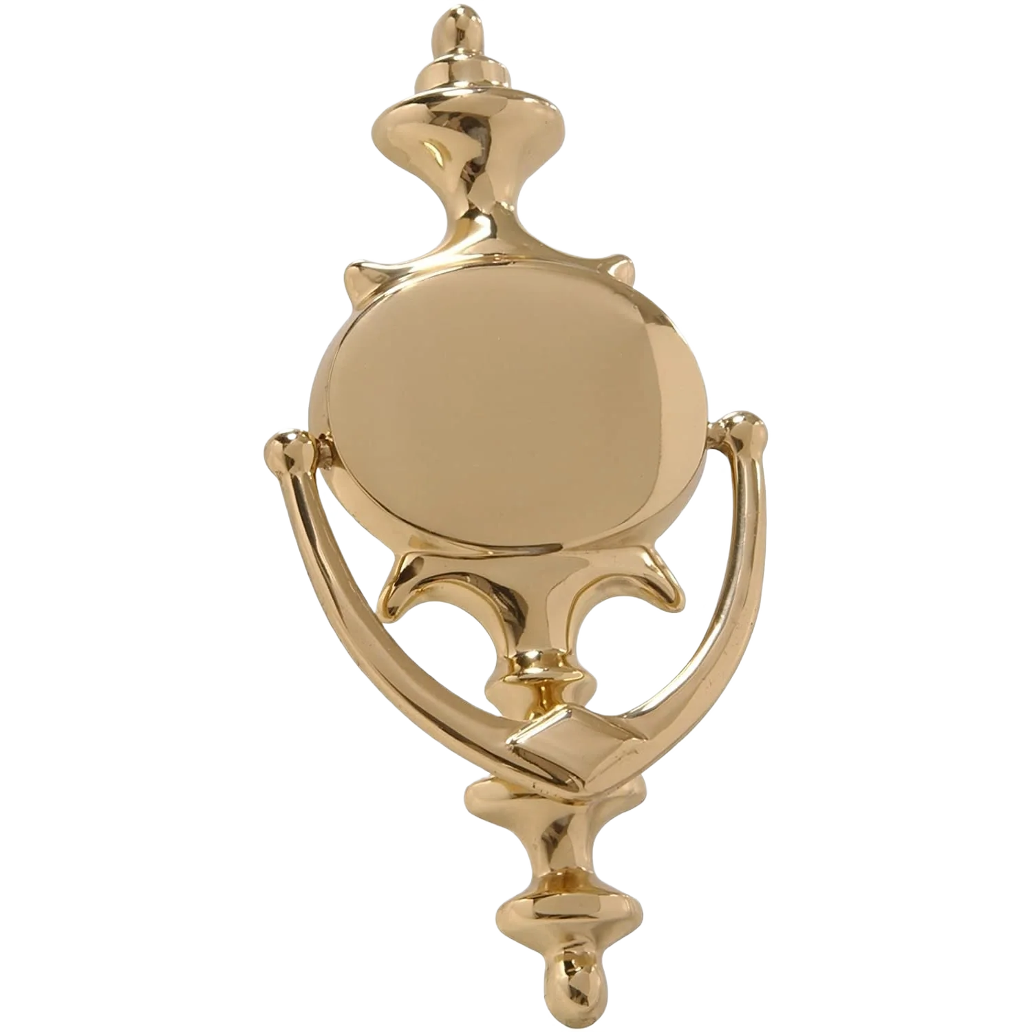 Relaxed Hillman 8 in. Door Knocker Solid Brass w Bright Brass Finish Advanced