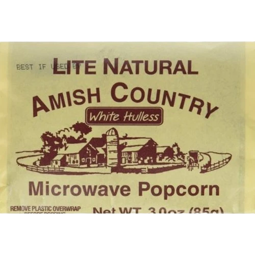 Amish Country Popcorn Lite Natural Microwave Popcorn Individual Pack Professional