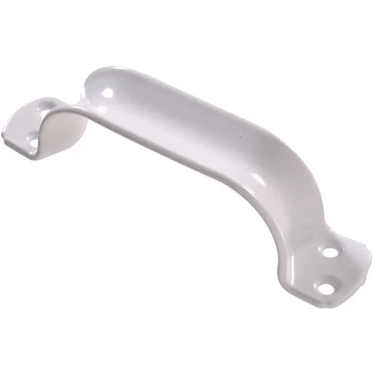 Excellent Hillman White Vinyl Heavy Duty Door Pull 7 in. Consistent