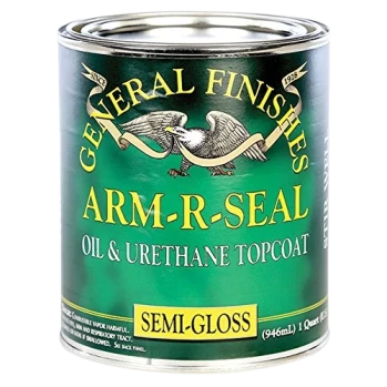 Exceptional General Finishes Arm-R-Seal Oil Urethane Topcoat Semi-Gloss 1 Quart Exclusive