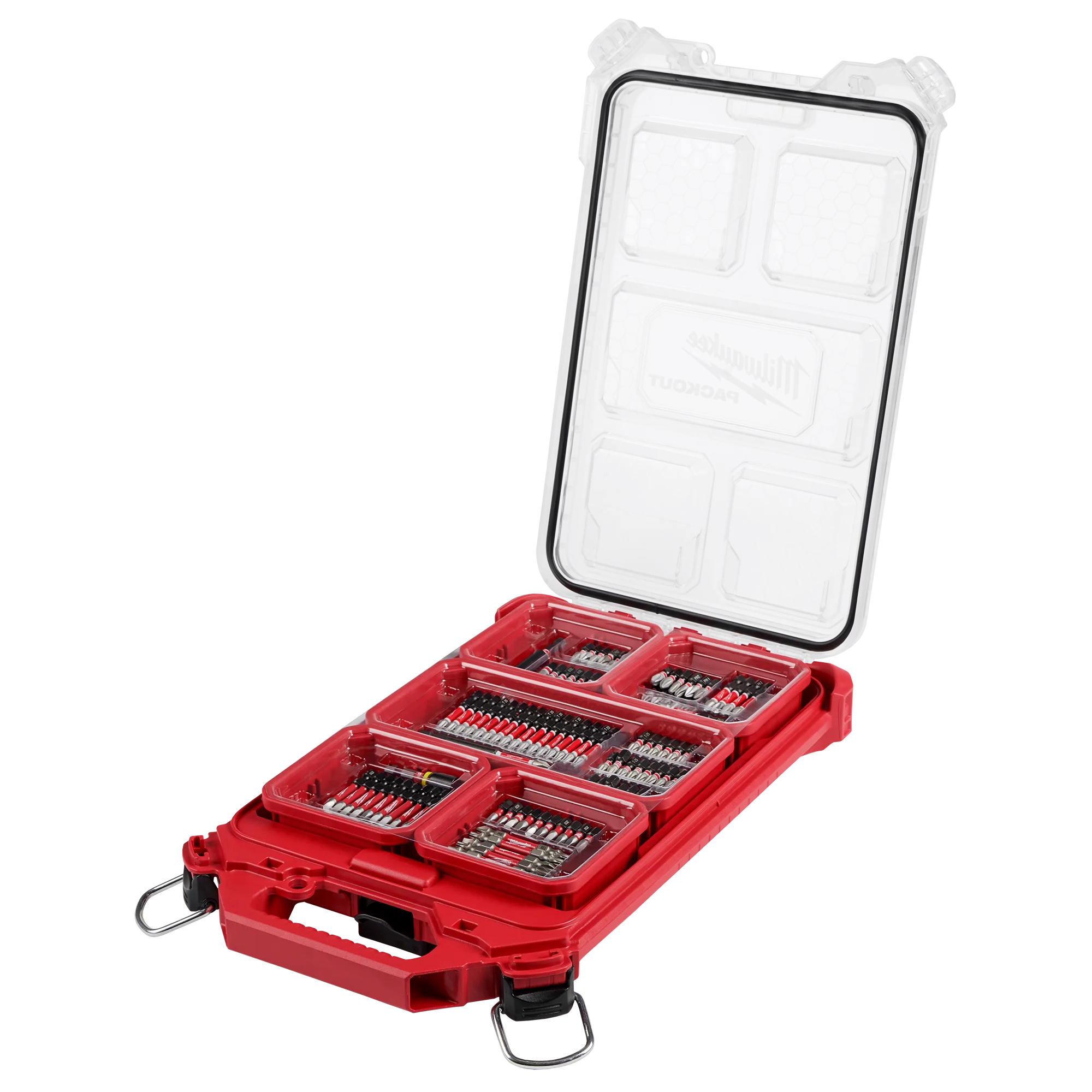 Flexible Milwaukee SHOCKWAVE™ Impact Duty™ PACKOUT™ 100-PC Driver Bit Set Long-Lasting