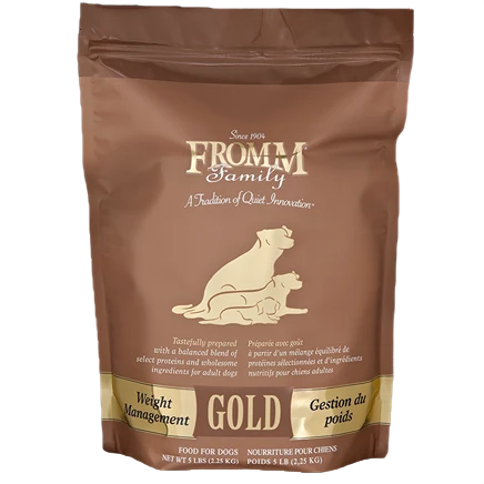 Exclusive Fromm Gold Weight Control Adult Dry Dog Food 5 lb. Eco-Friendly
