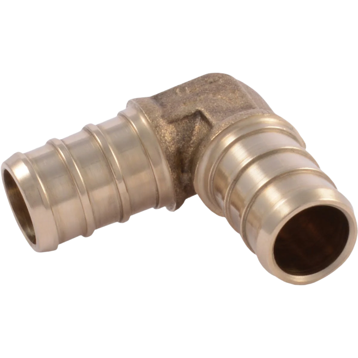 Traditional SharkBite 1 2 x 1 2 Barb 90 Deg. PEX Brass Elbow 10-Pack Minimalist