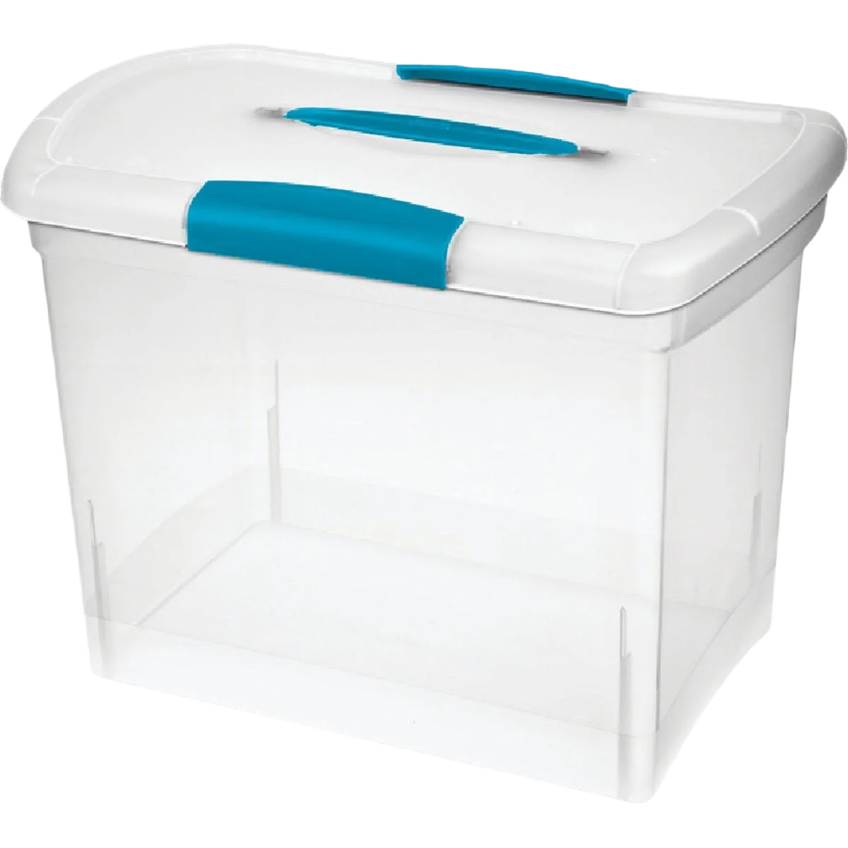 Crafted Sterilite Large ShowOffs Clear Storage Tote 14.25 in. Durable