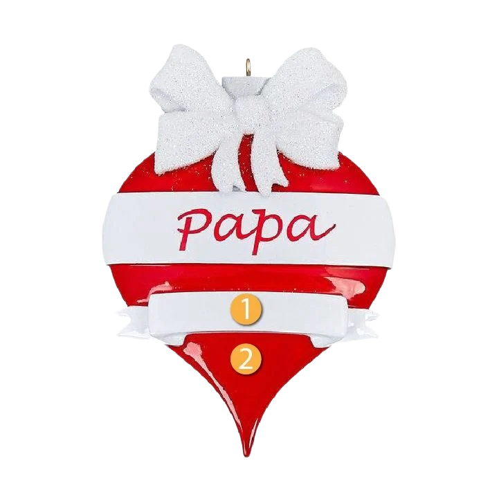 Long-Lasting Rudolph Me Personalized Papa Ornament Artisan