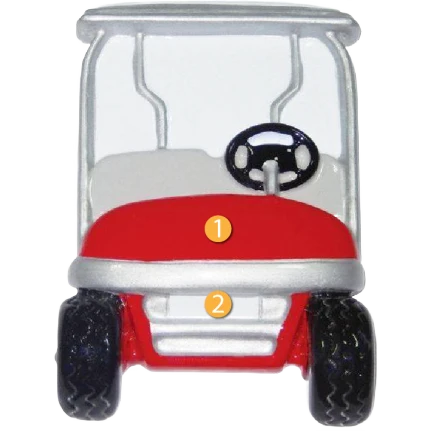 Elegant Rudolph Me Personalized Golf Cart Ornament Efficient