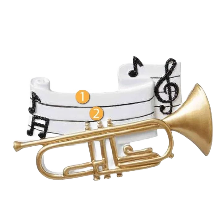 Excellent PolarX Personalized Trumpet Ornament Official