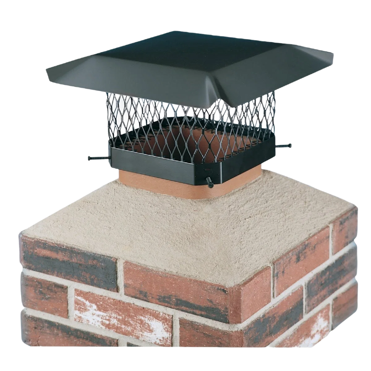 Enhanced Shelter 9 x 9 Black Steel Chimney Cap Expertly Made