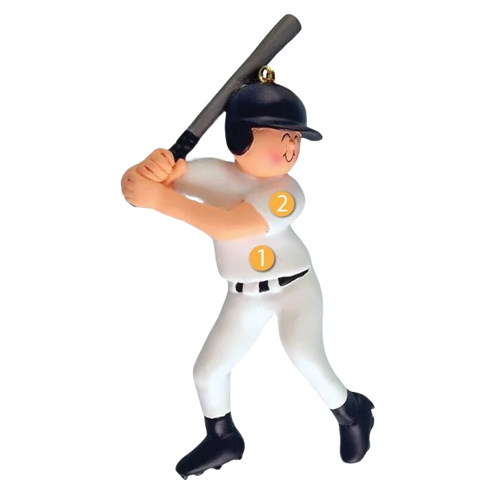 Organic Ornament Central Personalized Male Baseball Player Ornament Outstanding
