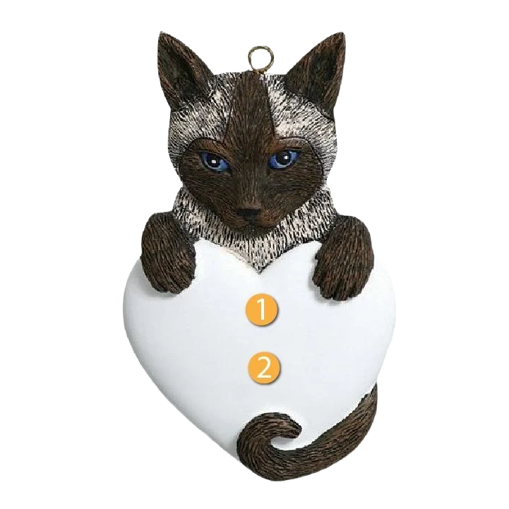 Convenient Rudolph Me Personalized Siamese Cat Ornament Trendy
