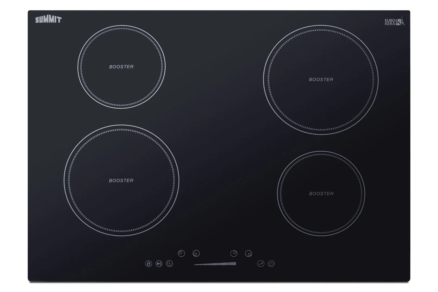 Luxury 30 Wide 208-240V 4-Zone Induction Cooktop Minimalist