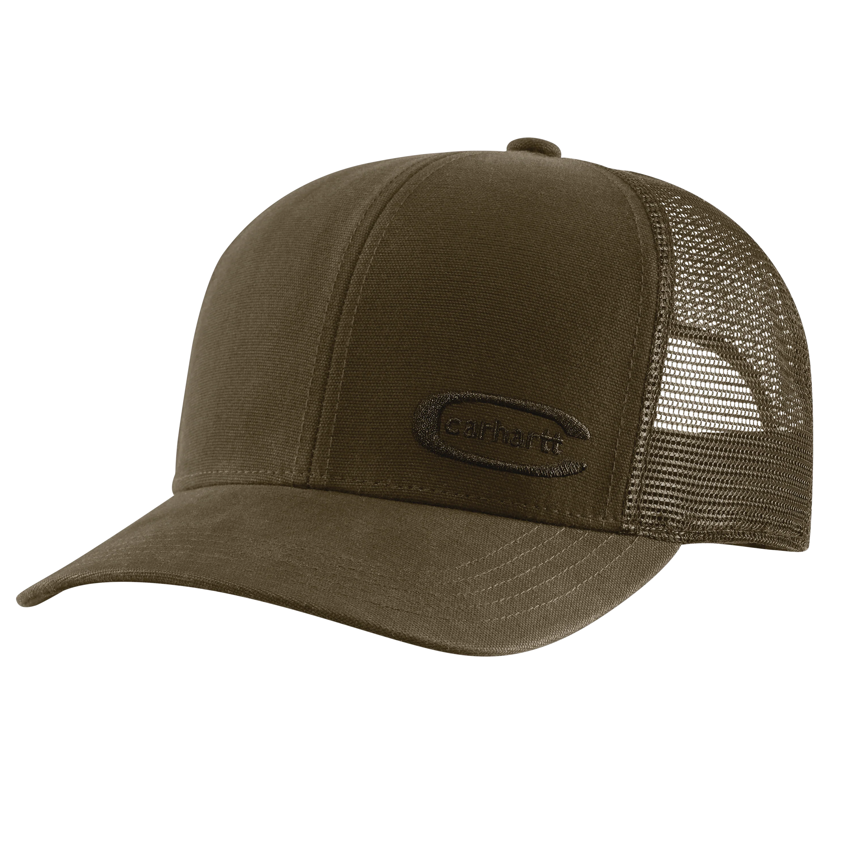 Easy-to-Use Carhartt Canvas Mesh-Back Embossed Cap Safe