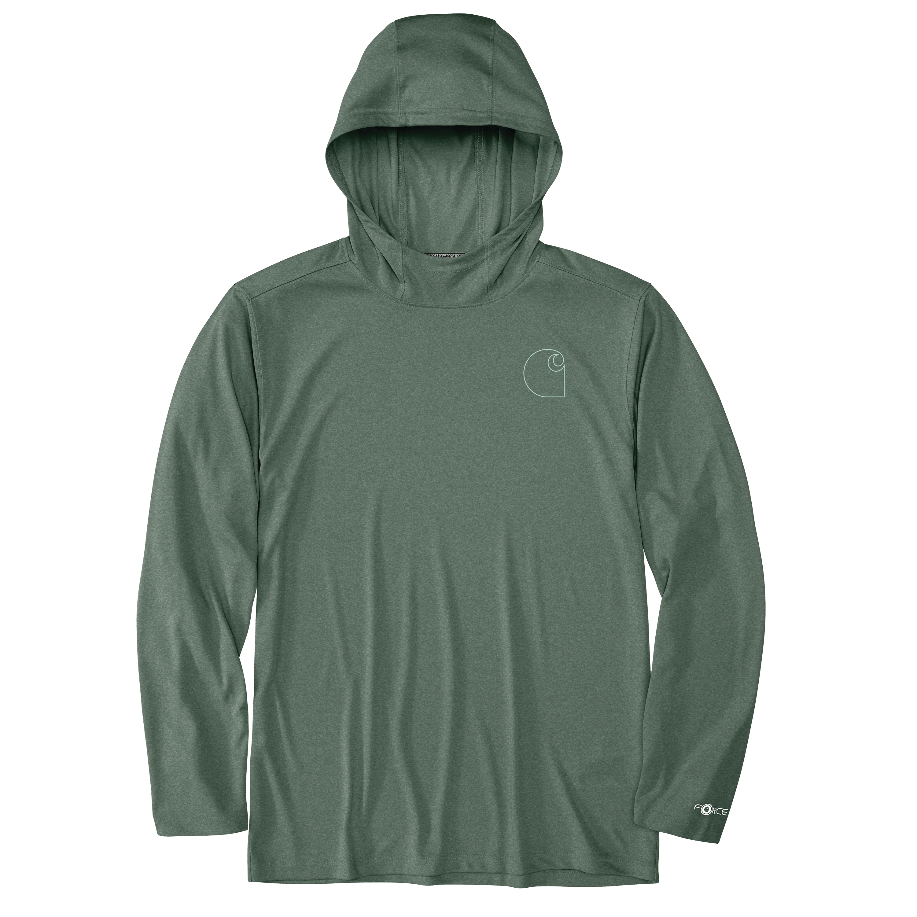 Original Design Carhartt Men's Force Sun Defender Lightweight Long-Sleeve Hooded Logo Graphic T-Shirt Exceptional