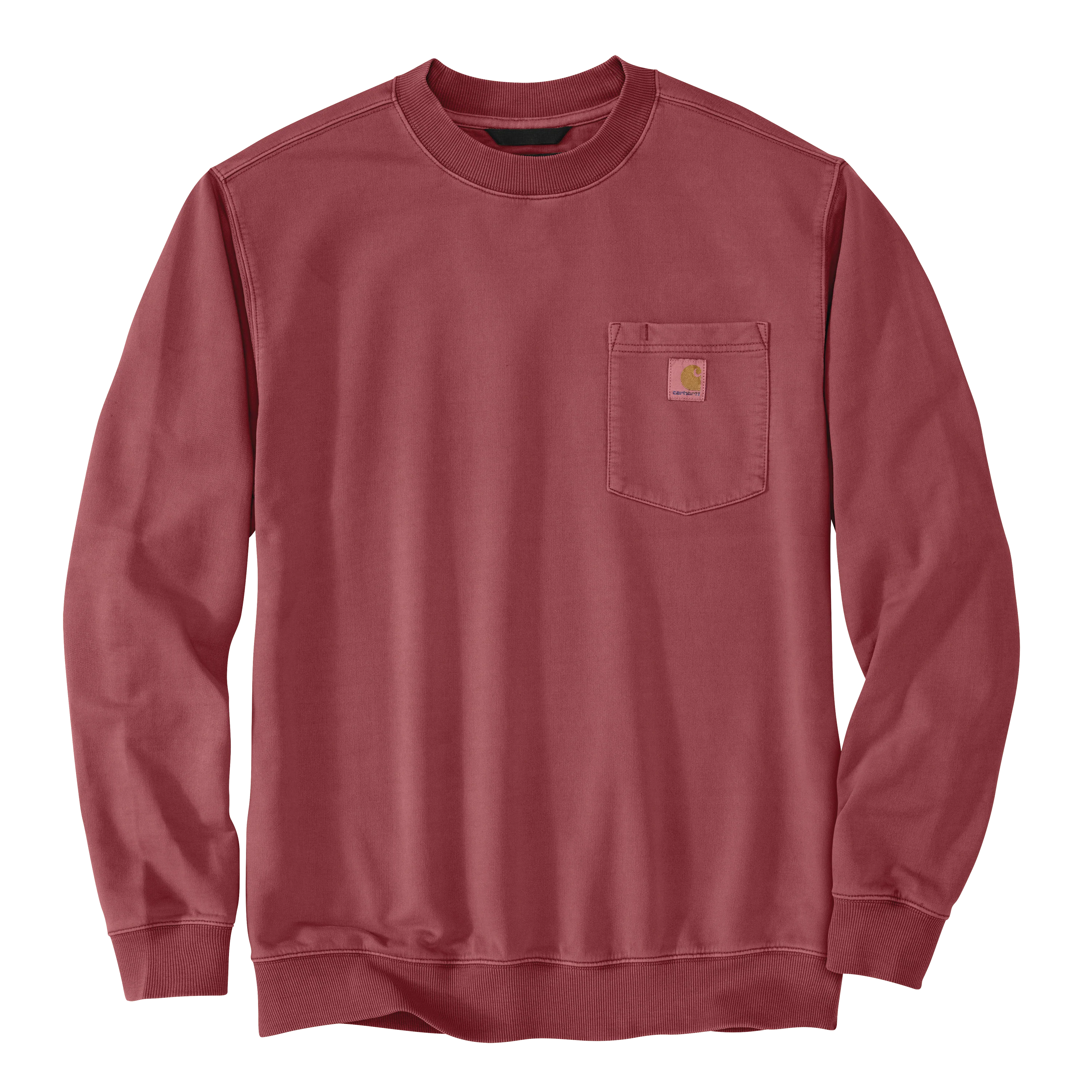 Flexible Carhartt Men's Relaxed Fit Midweight Garment Dye French Terry Crewneck Pocket Sweatshirt Green