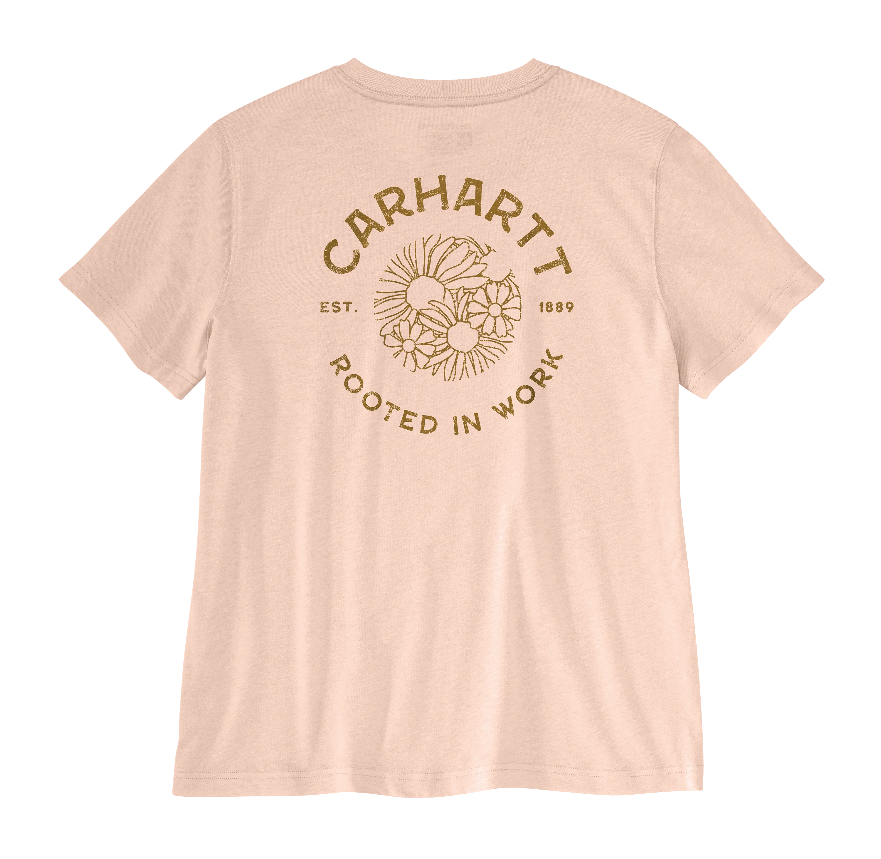 Breathable Carhartt Women's TENCEL Fiber Series Loose Floral T-Shirt Casual