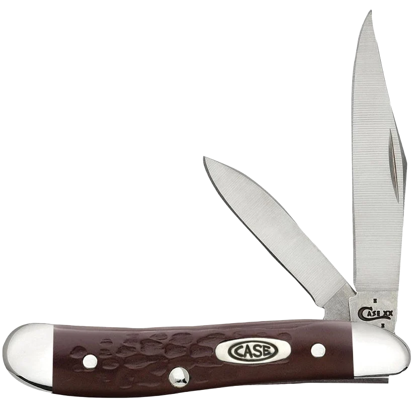 Optimized Case Knives Brown Synthetic Peanut Knife Eco-Friendly