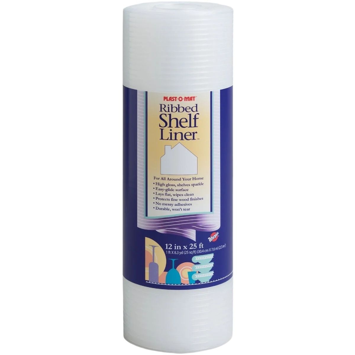 Natural Plast-O-Mat Ribbed Nonadhesive Shelf Liner Innovative
