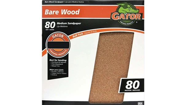 Proven Gator 9 x 11 80-Grit Medium Sandpaper Single Sheet Lightweight