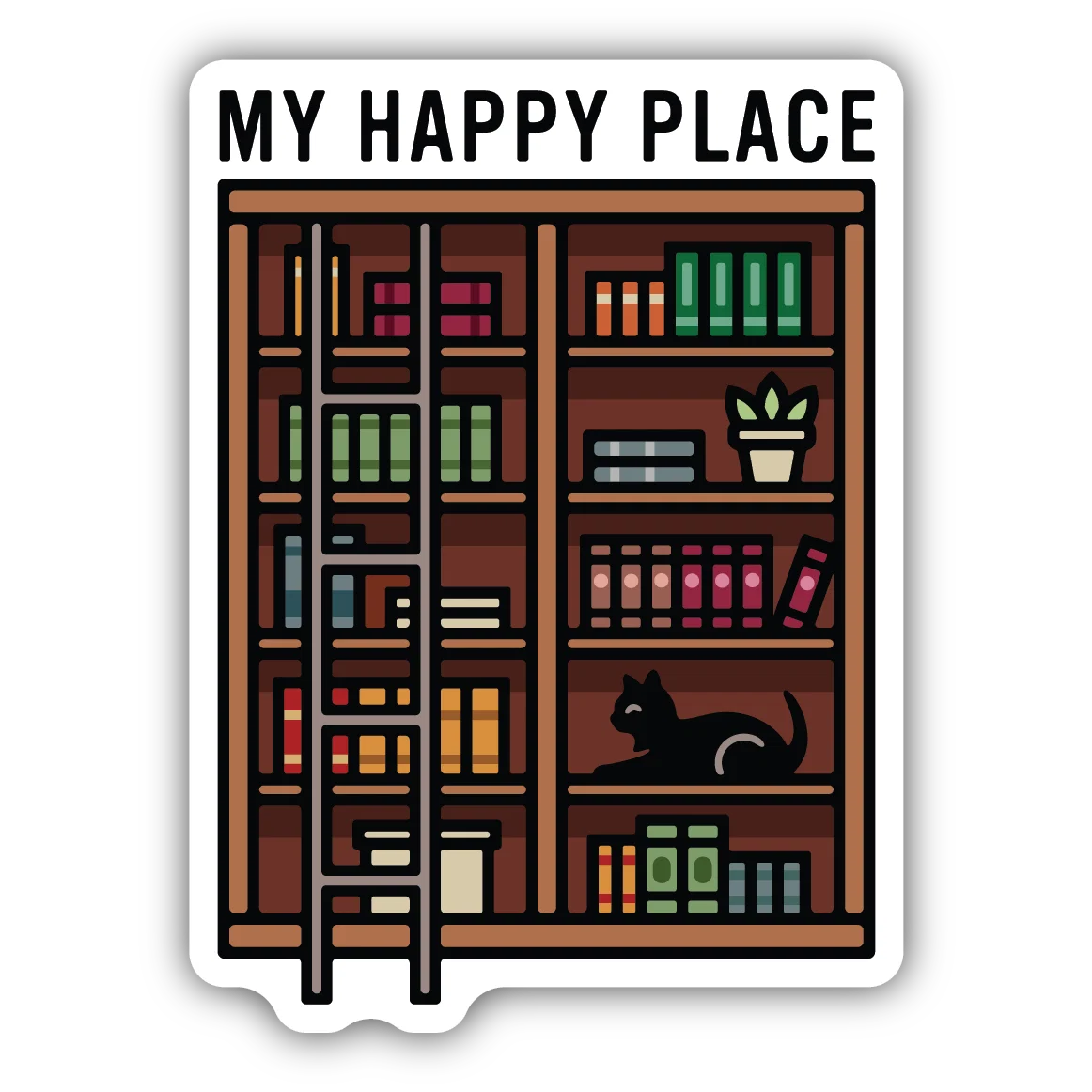 Powerful Stickers Northwest Library Happy Place Sticker Relaxed