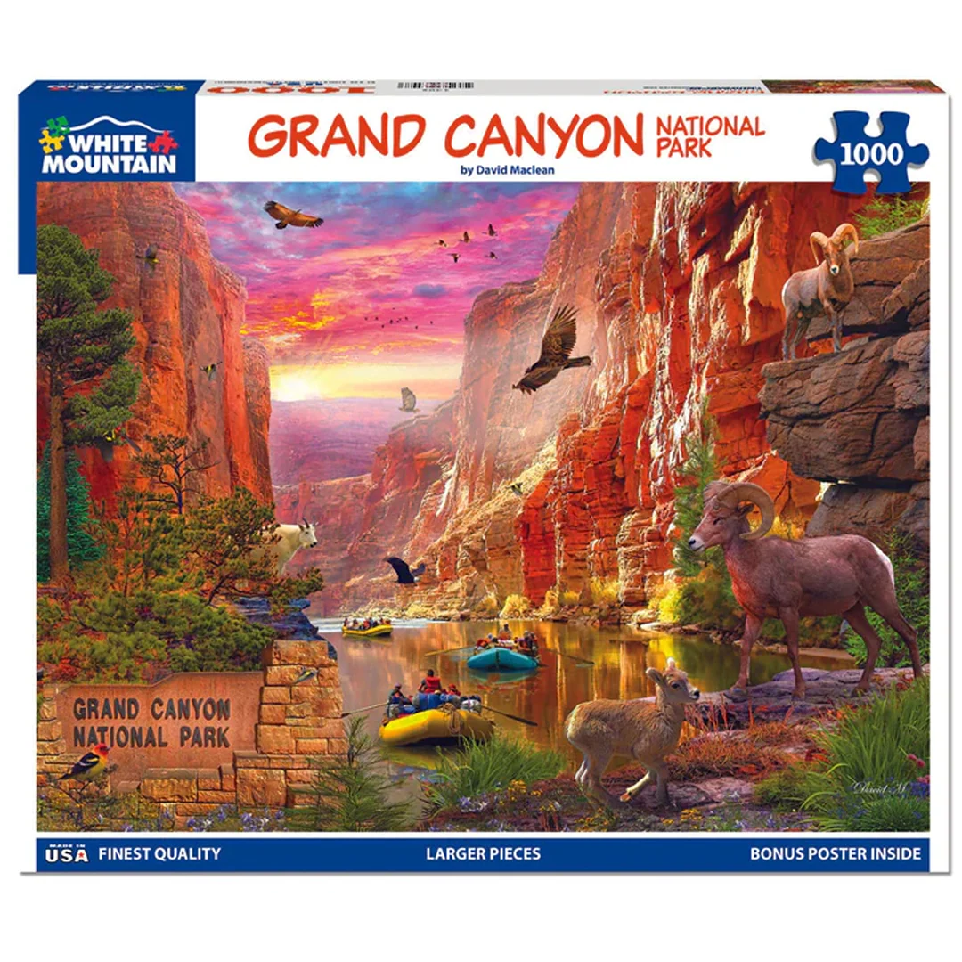 Fine White Mountain Grand Canyon Puzzle 1000 Pieces Dependable