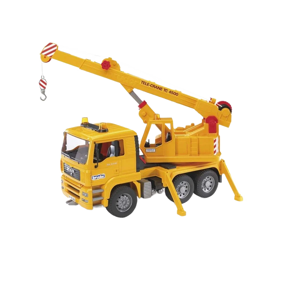 Professional Bruder Toys MAN Crane Truck Relaxed
