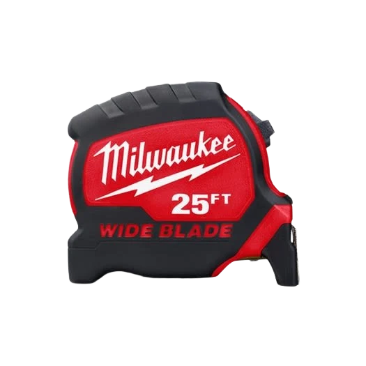Premium Material Milwaukee 25' Wide Blade Tape Measure Crafted