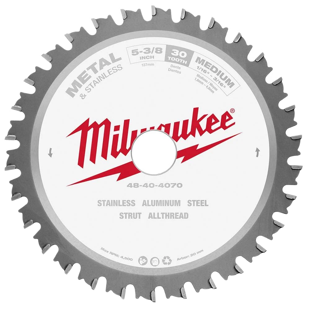 Elite Milwaukee 5-3 8 30 TPI Ferrous Metal Circular Saw Blade Advanced