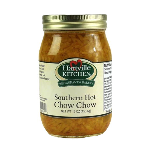 Consistent Hartville Kitchen Southern Hot Chow Chow 16 oz. Official