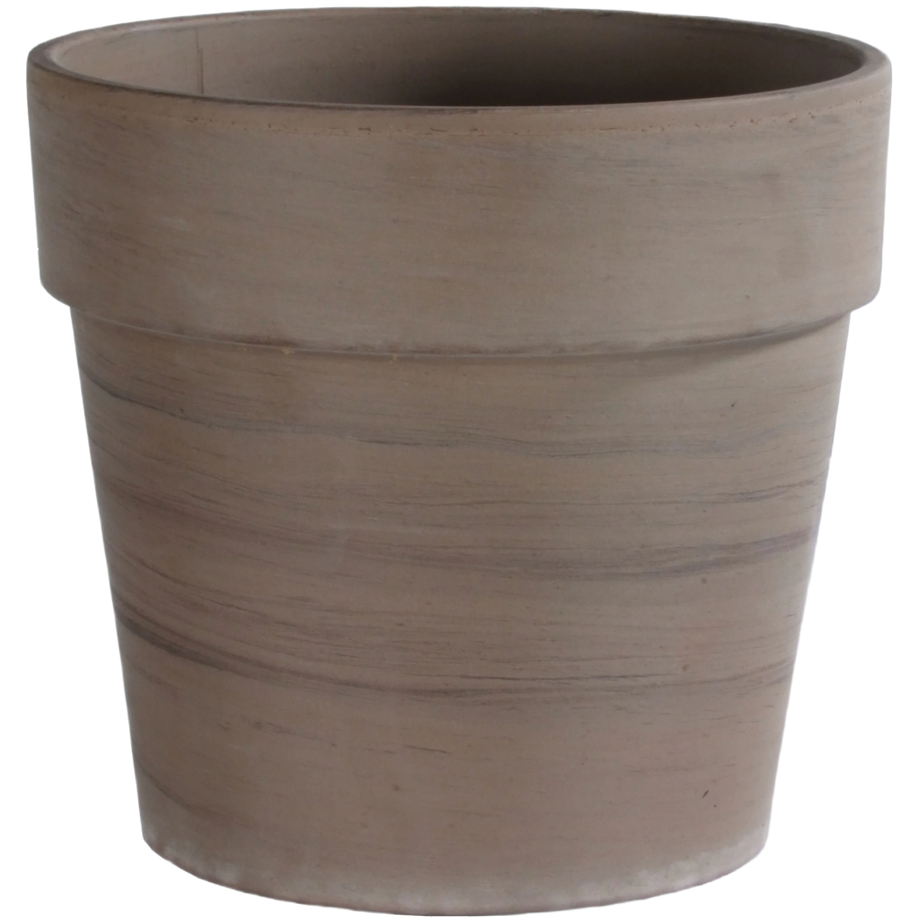 Easy-to-Use Border Concepts Basalt Clay Calima Pot 11 x 9.25 in. Stylish