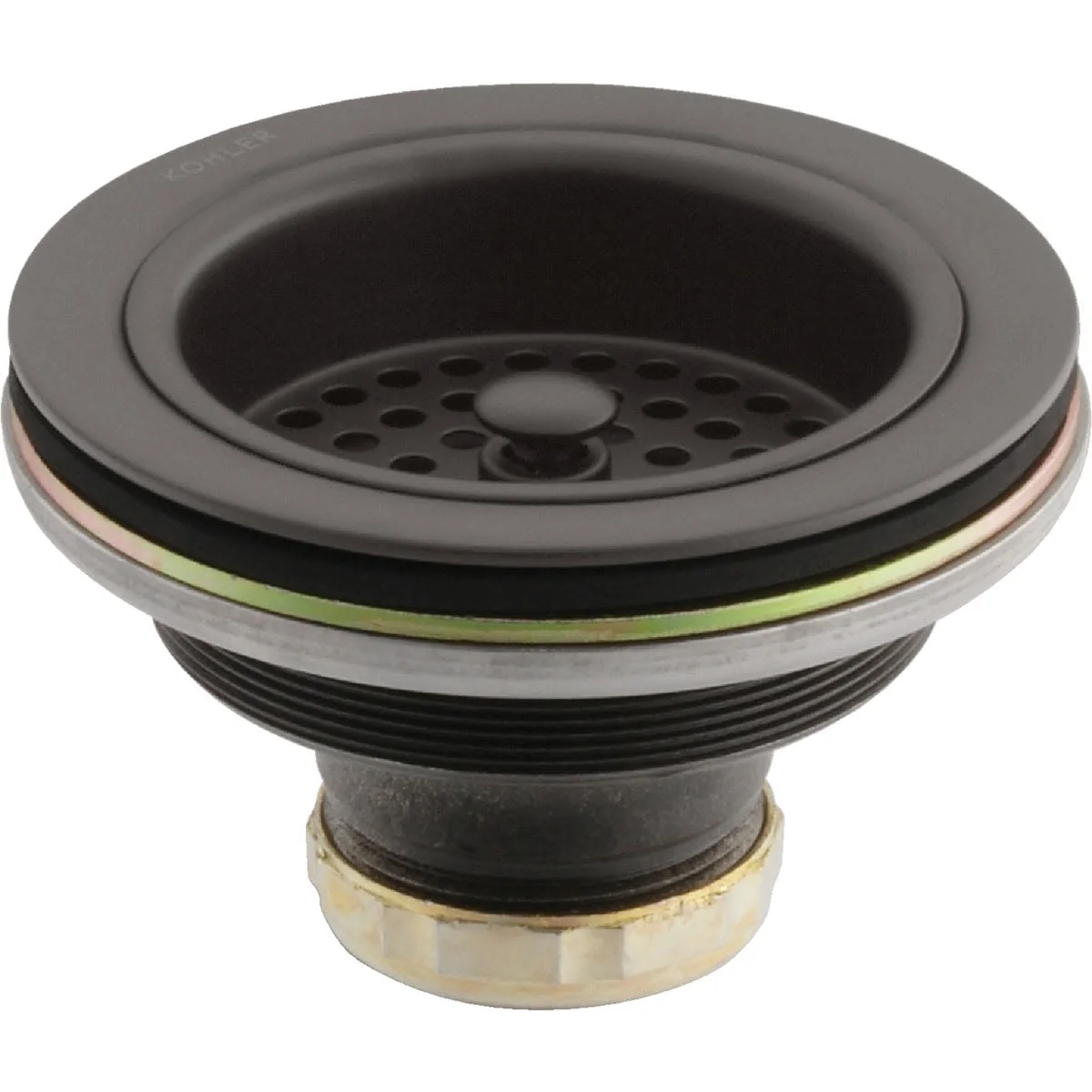 Traditional Kohler Duostrainer Sink Drain and Strainer Oil Rubbed Bronze Long-Lasting