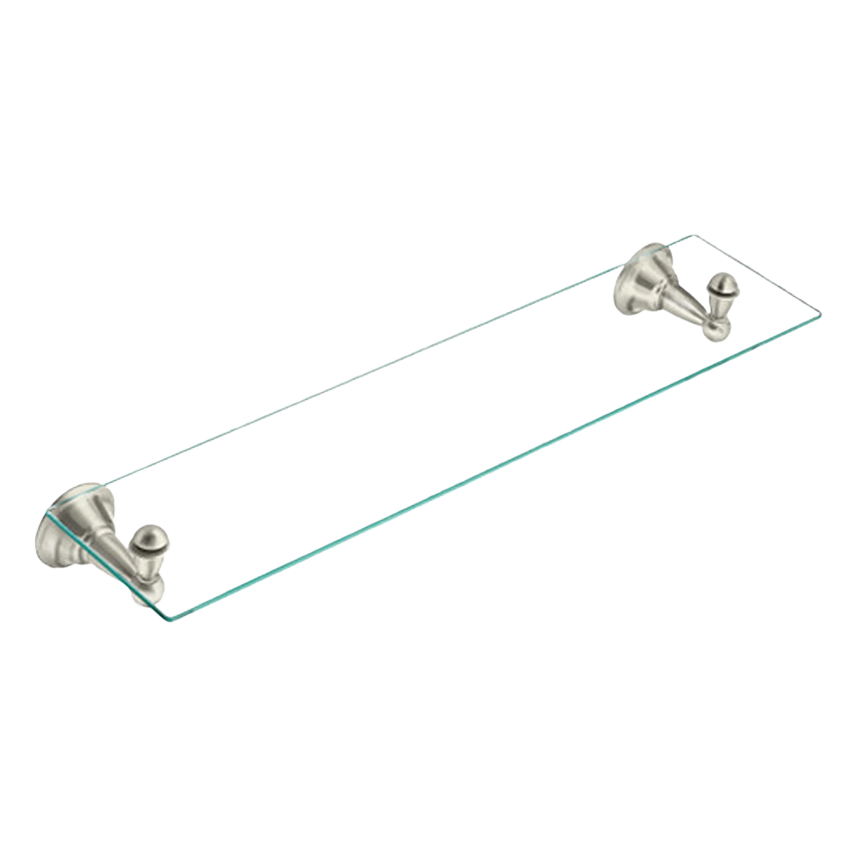 Optimized Moen Sage Brushed Nickel Glass Vanity Shelf Easy-to-Use