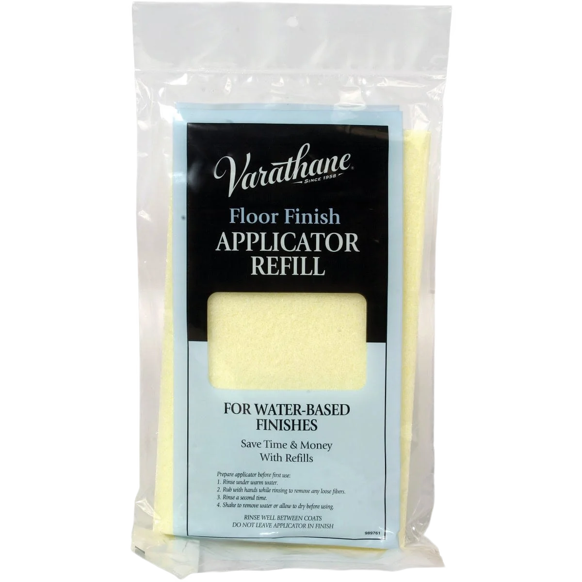 Efficient Varathane 10 in. Synthetic Waterborne Floor Finish Applicator Refill Elegant