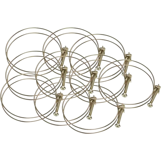 Recyclable Woodstock Wire Hose Clamp 2-1 2 in. 10-Pack Reliable