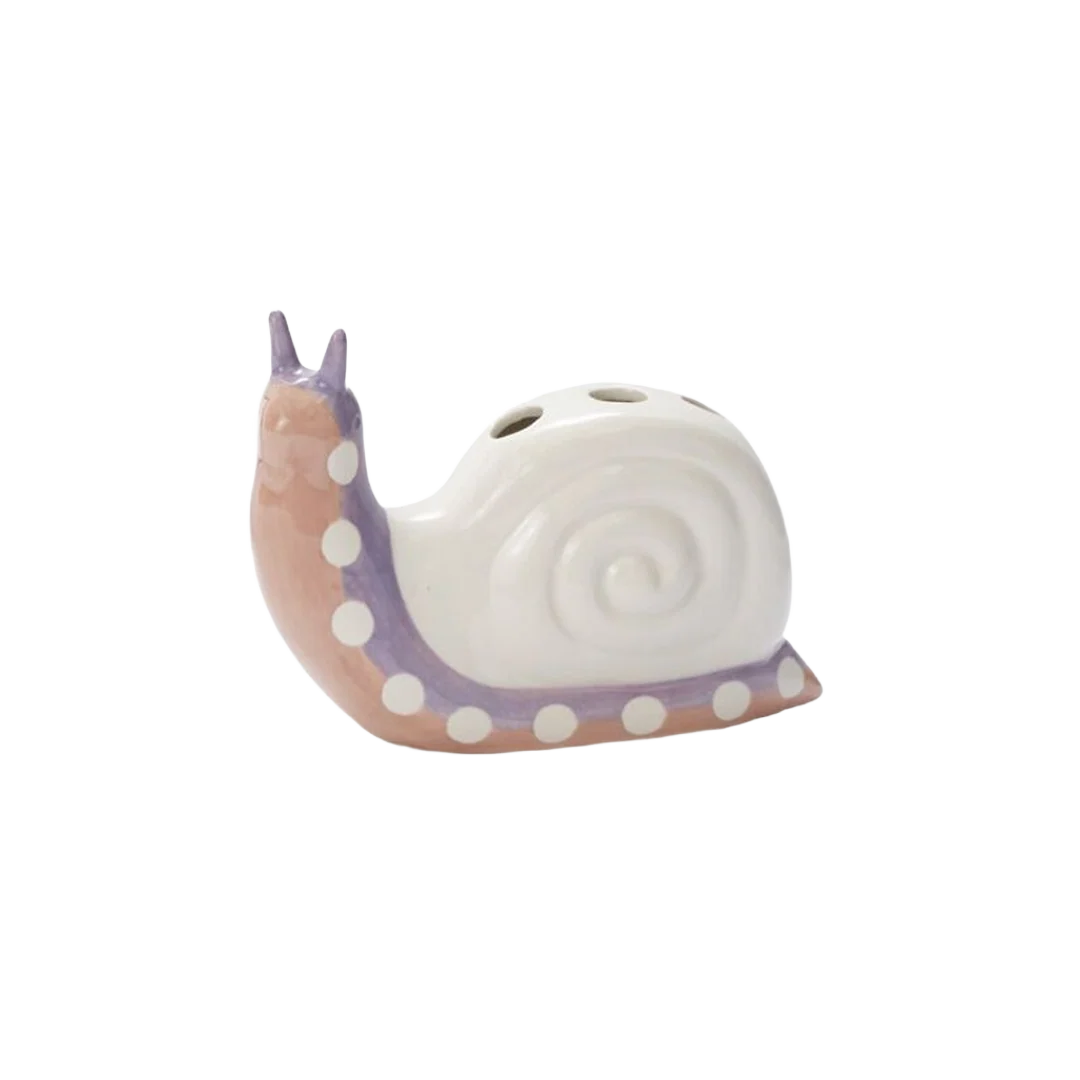 Convenient Accent Decor Take Time Snail Bud Vase Pure
