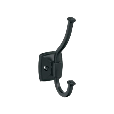 Advanced Amerock Kin Two Prong Matte Black Decorative Wall Hook Comfortable