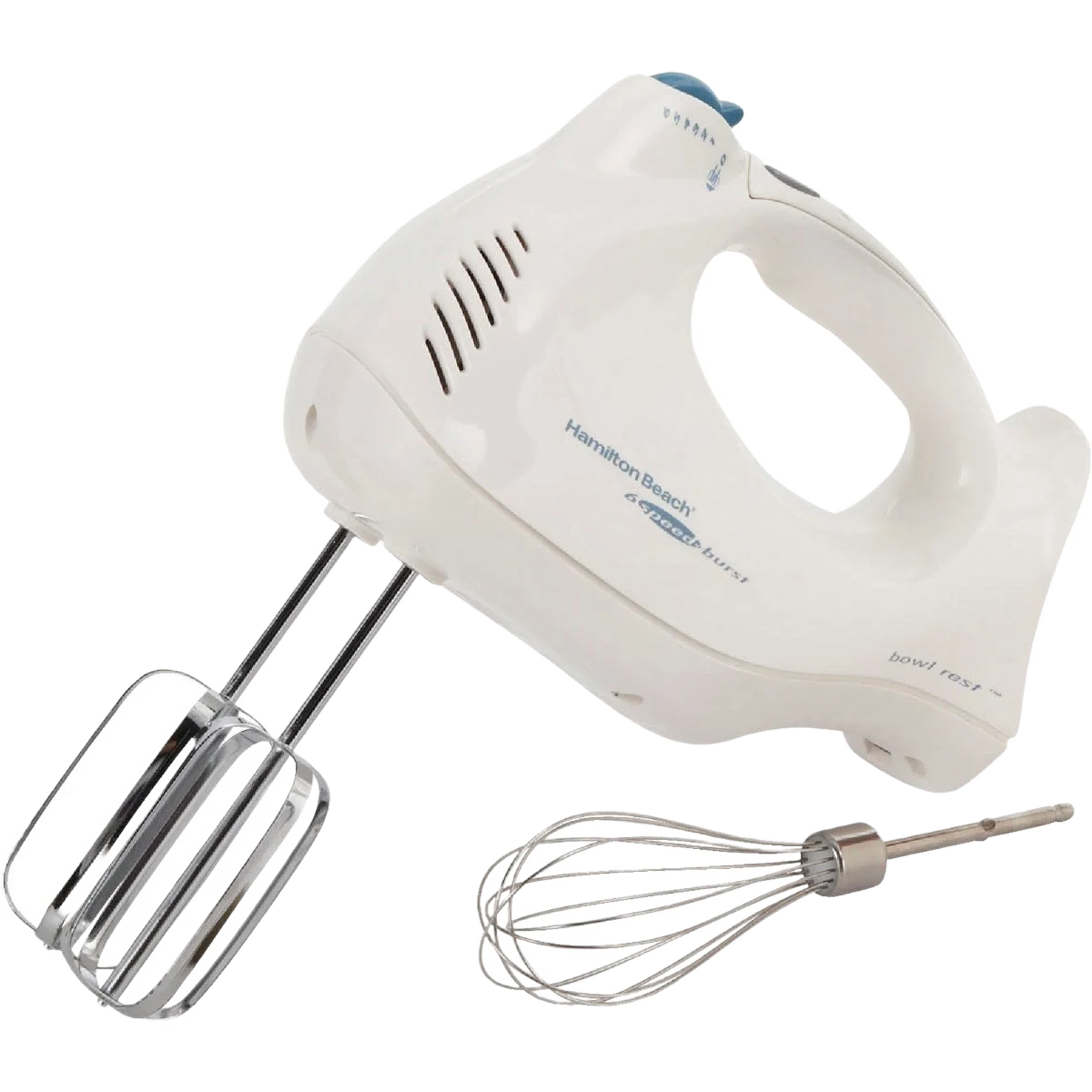Long-Lasting Hamilton Beach 6 Speed Hand Mixer with Snap-On Case Professional