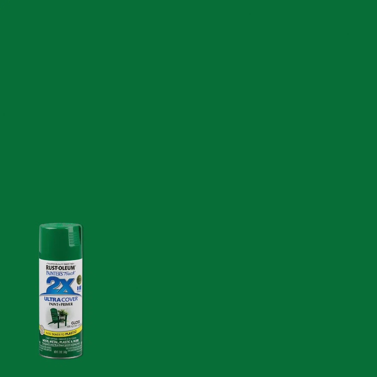Functional Rust-Oleum Painters' Touch 2X Meadow Green Gloss Spray Paint Primer 12 oz. Sophisticated