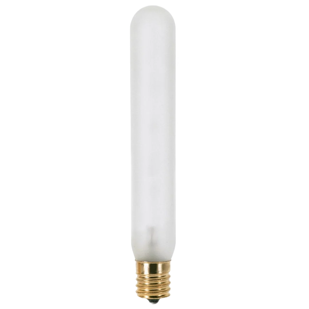 Durable Satco 20 Watt T6-1 2 Intermediate Base Incandescent Tubular Light Bulb Elite