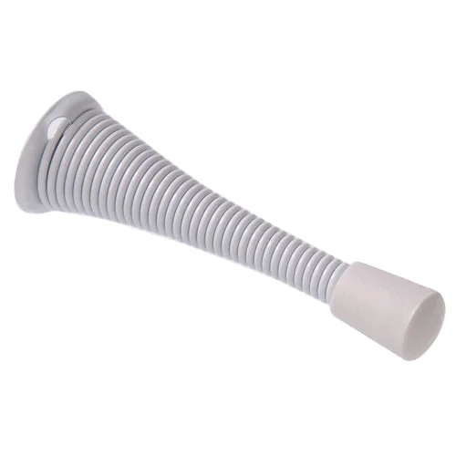 Solid Hardware Essentials White Spring Door Stop 2-Pack Carded High-Performance