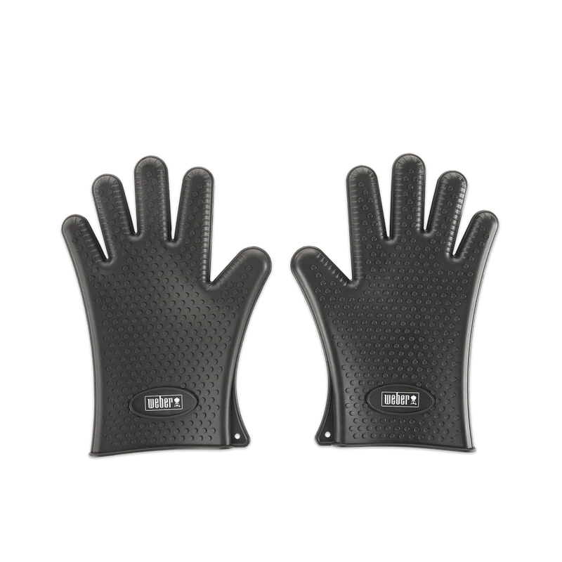 Durable Weber Black Silicone Grilling Gloves Proven