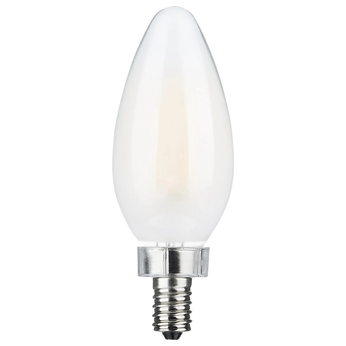 Smooth Satco 8 Watt C11 LED Frost Soft White Candelabra Light Bulb Trusted
