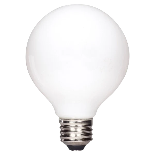 Refined Satco 4.5 Watt G25 LED White Medium Base Globe Light Bulb Convenient