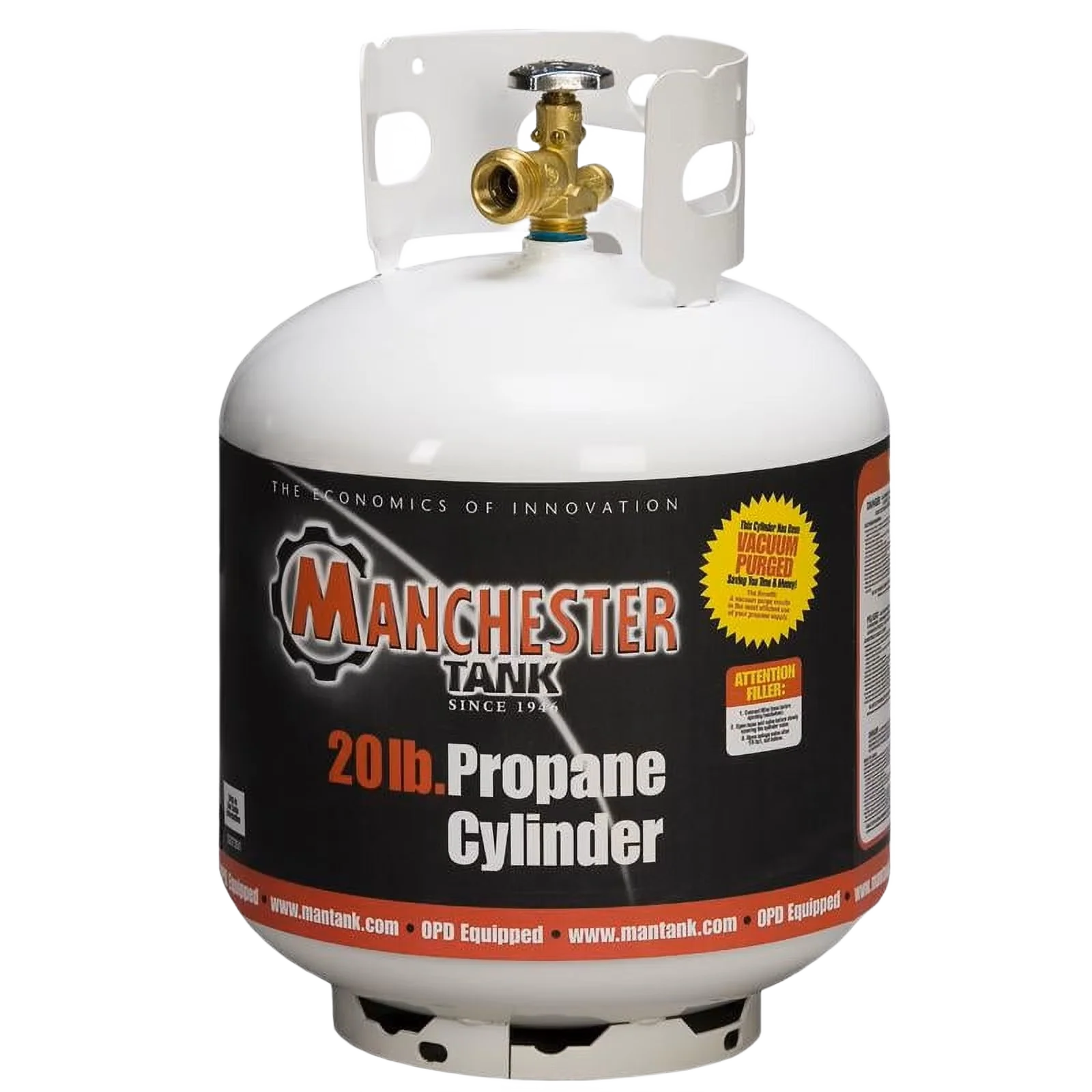 Excellent Manchester Tank Equipment Steel DOT LP Pre-Purged Propane Tank 20 lbs. Next-Generation