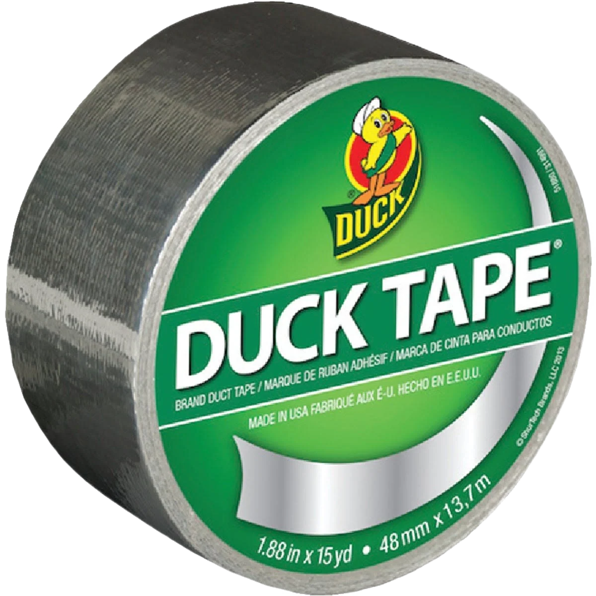 Environmentally Friendly Duck Brand Chrome Duct Tape 1.88 in. x 15 yd. Next-Generation