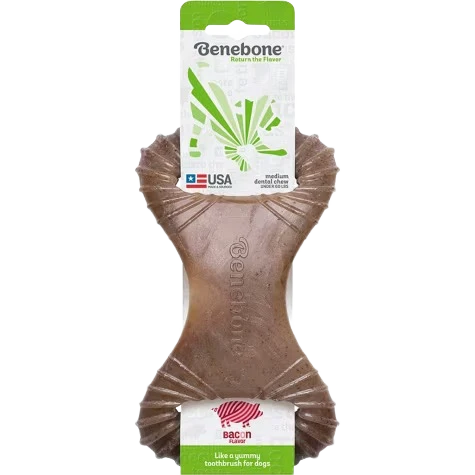 Refined Benebone Bacon Dental Chew for Dogs Under 60 Pounds Elite