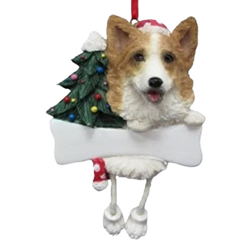 Smart E S Pets Personalized Welsh Corgi Dangling Legs Ornament Fashionable