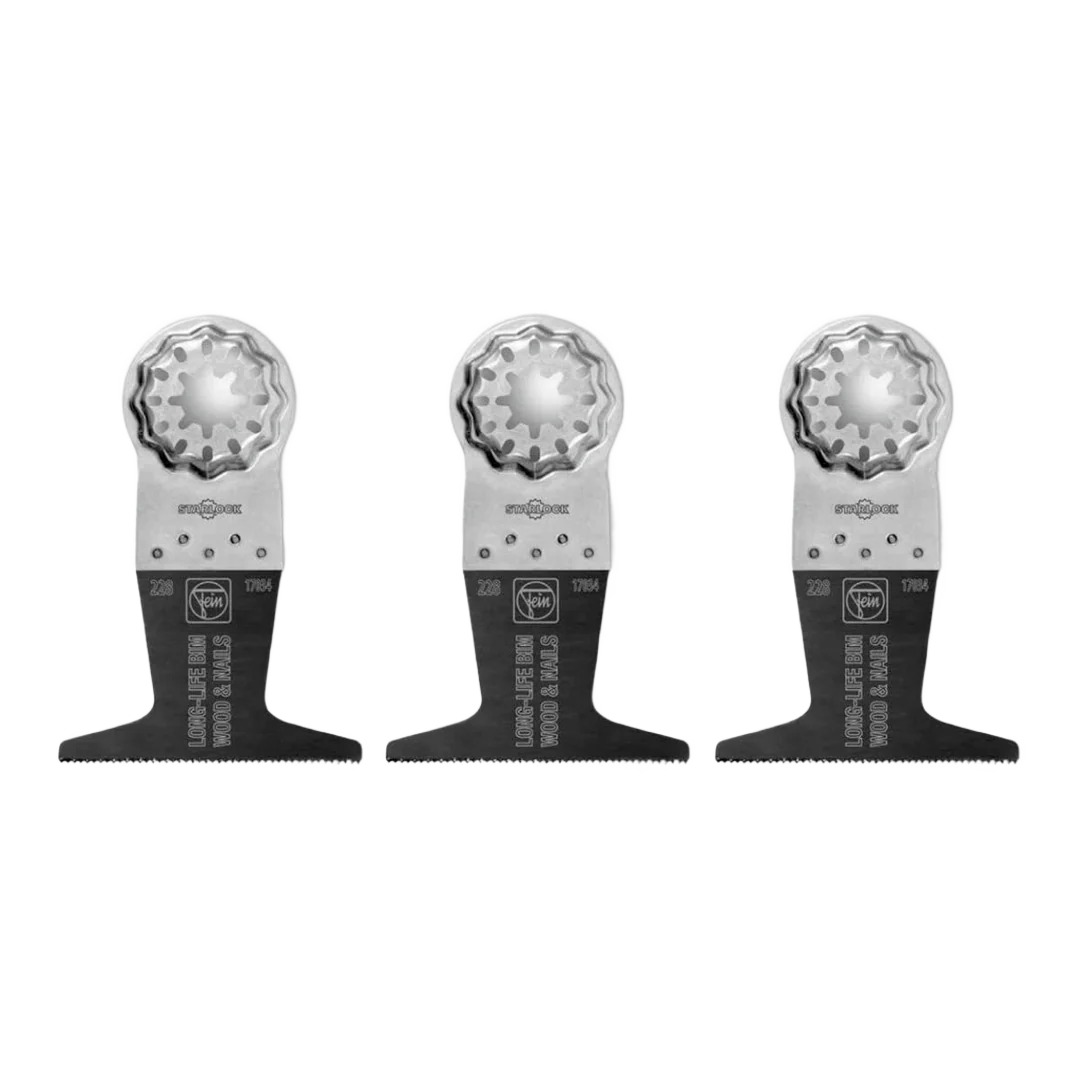 Functional Fein 2-1 2 In. Long-Life Saw Blades 3 Pack Smooth